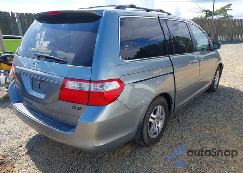 2007 Honda Odyssey Ex-L from USA, damaged, VIN 5FNRL38787B000342